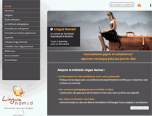 Tablet Screenshot of linguanomad.com